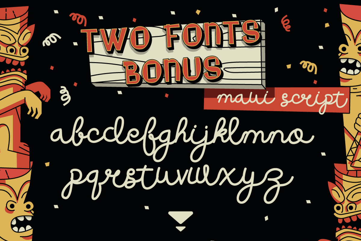 Wakiki Layered Typeface + Bonus preview 5