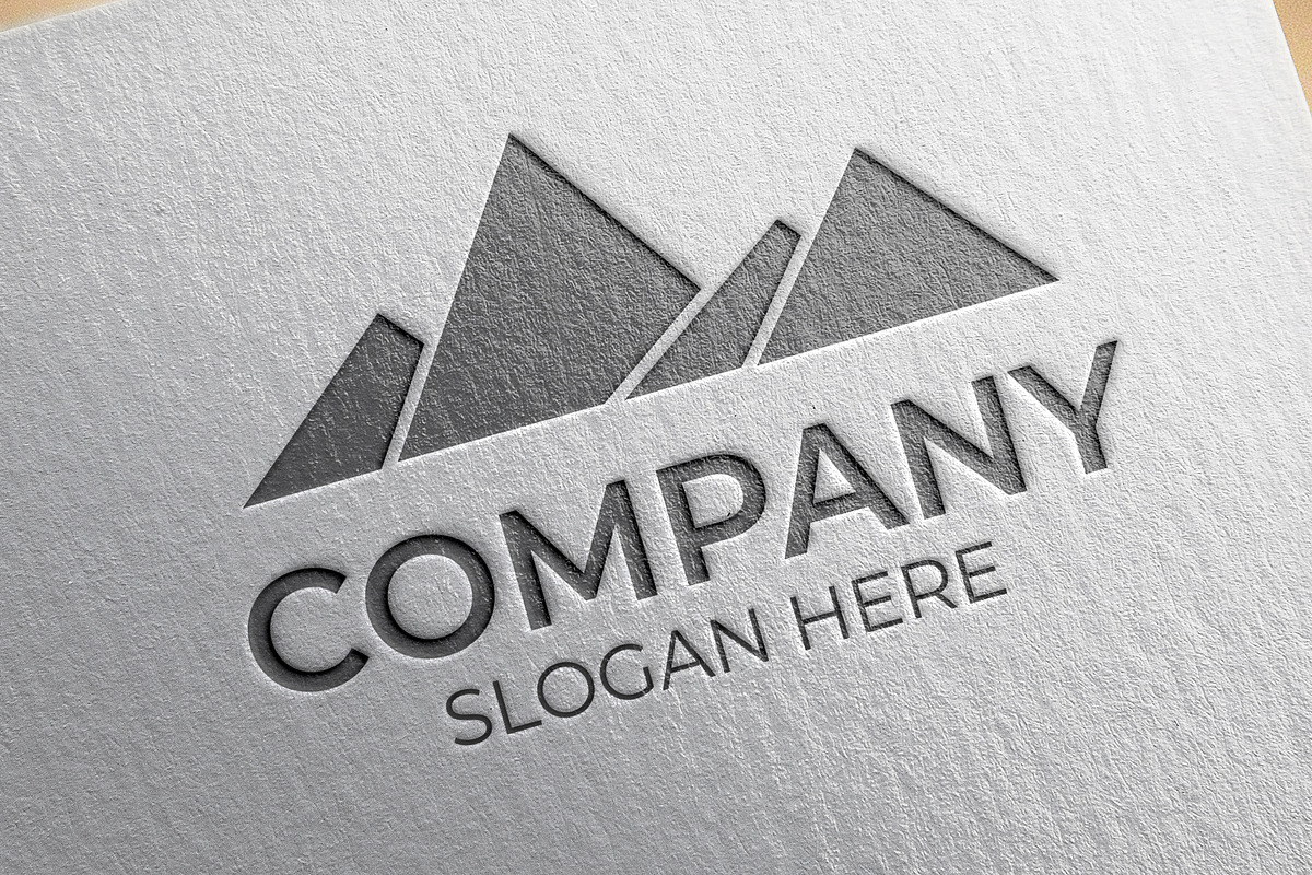 Clean simple mountain logo, a Branding & Logo Template by Medianeka (Photo 2 of 3)