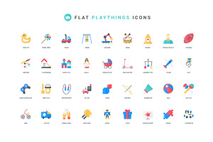 Game equipment games toys kids icons, an Object Illustration by Lemberg Vector