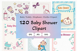 Baby Shower Clipart Bundle