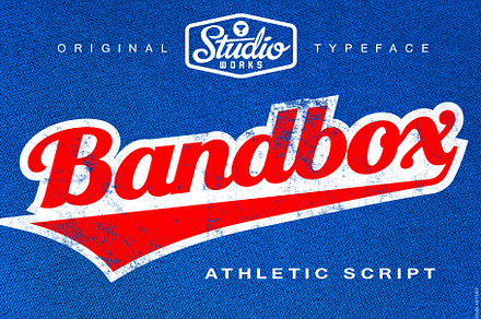 Bandbox | Athletic Script Typeface, a Script Font by StudioWorks