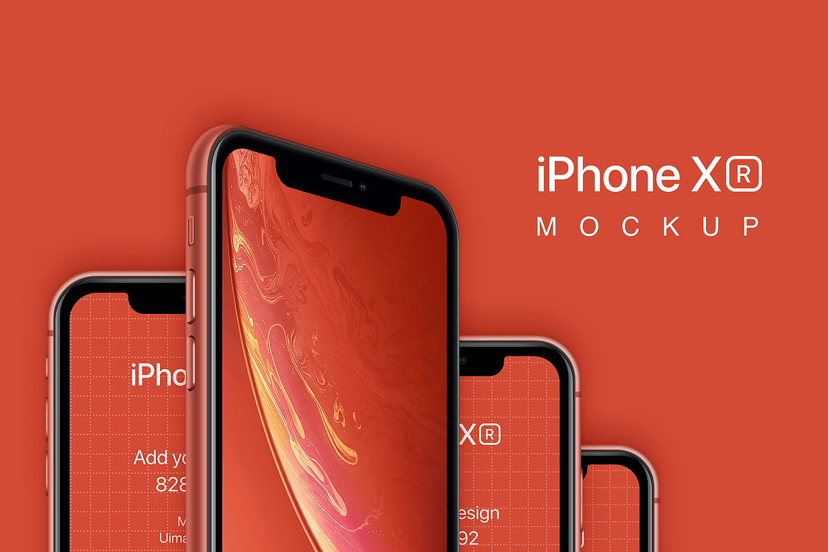 iPhone XS, XR Mockups PSD & Sketch, an iPhone Mockup by Ui Markets (Photo 19 of 27)