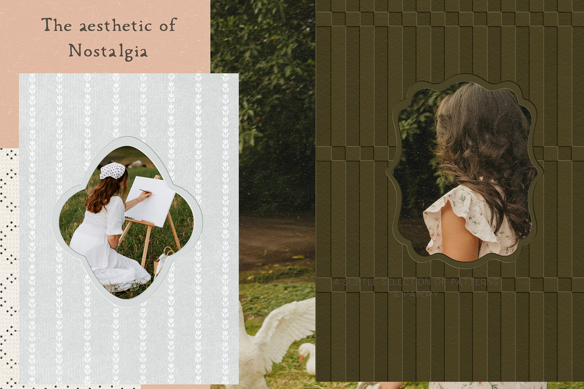 Nostalgic Cottagecore Patterns, a Background Graphic by Laras Wonderland (Photo 7 of 14)
