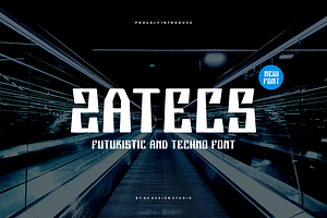 Zatecs - Futuristic & Tech Font