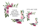Large Set Blush & Burgundy Florals, an Illustration by Graphic Blue Bird (Thumbnail 6 of 11)