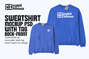 sweatshirt PSD Mockup Template, a Hoody Mockup by NH graphic (Thumbnail 1 of 4)