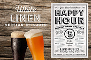 Chalk Vintage Happy Hour Flyer, a Flyer Template by SkyvaraSupply (Thumbnail 2 of 3)