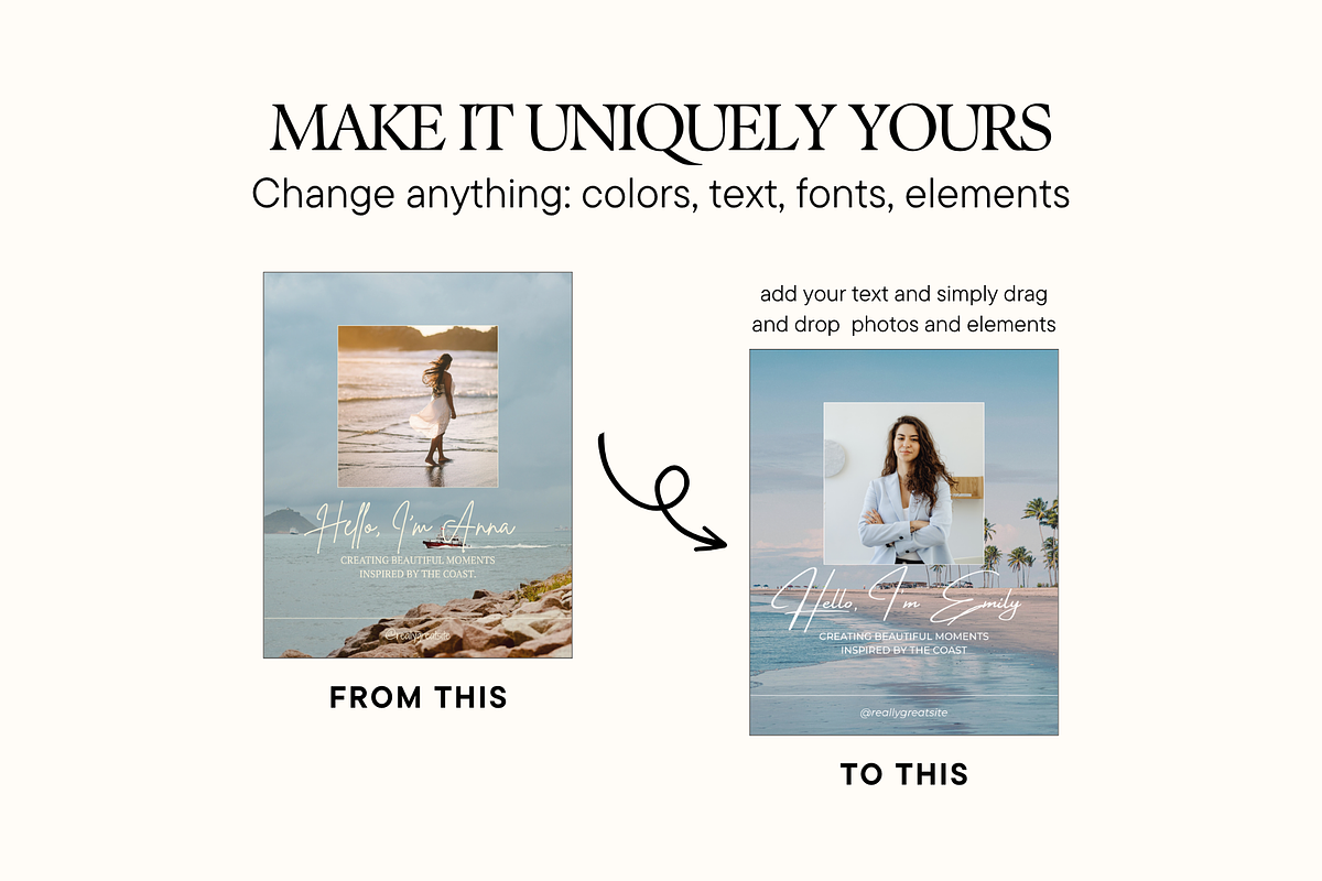Coastal Scrapbook Instagram, a Social Media Template by Anna Design Studio (Photo 7 of 11)