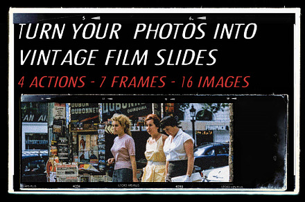 VINTAGE FILM PHOTO MOCKUP BUNDLE, a Print Template by Tropical Type