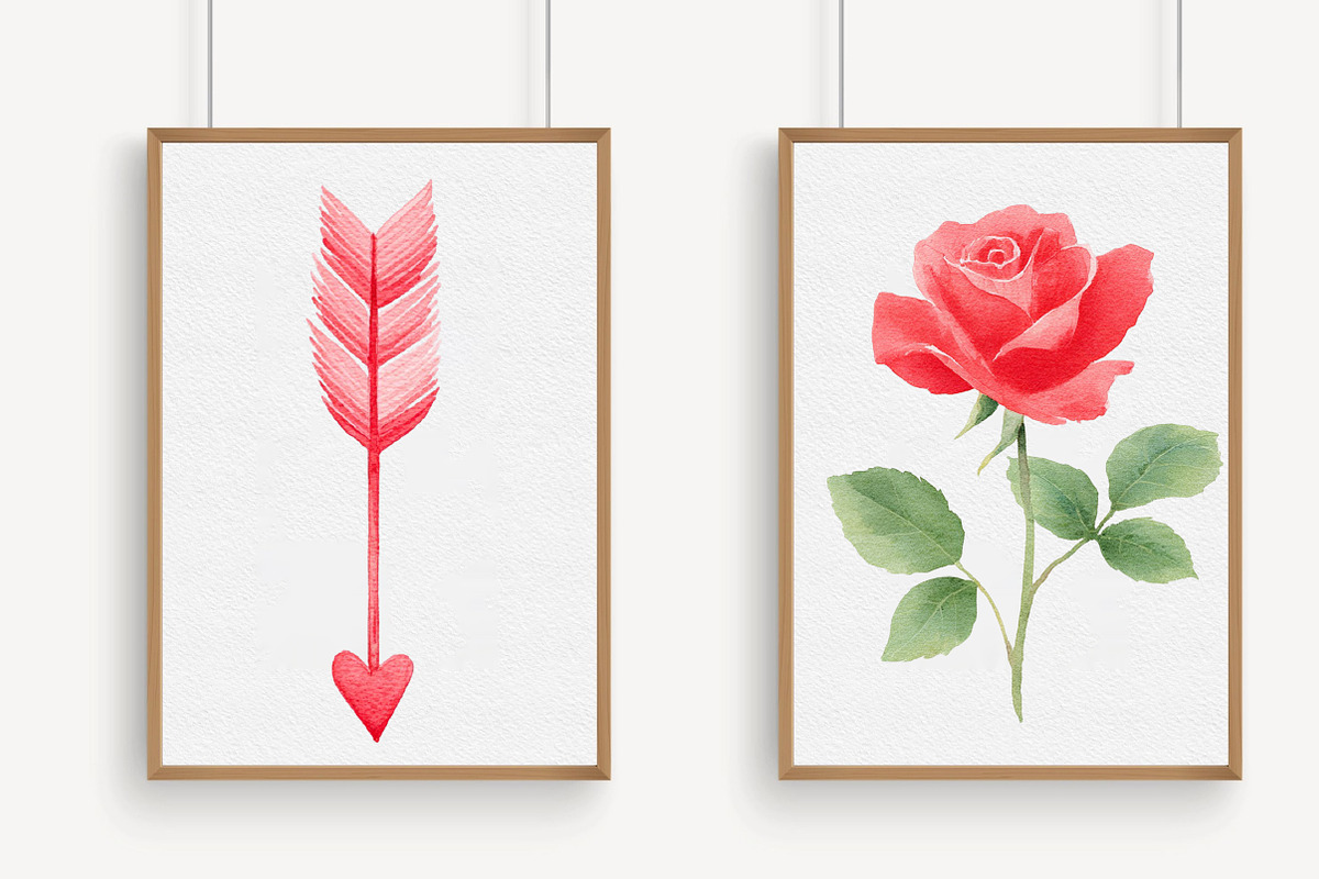 Red Valentine's Day Clipart, an Illustration by Libby Wishes (Photo 4 of 7)