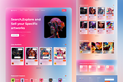 NFT Landing Page, a Landing Page Template by Design Lab (Thumbnail 1 of 2)