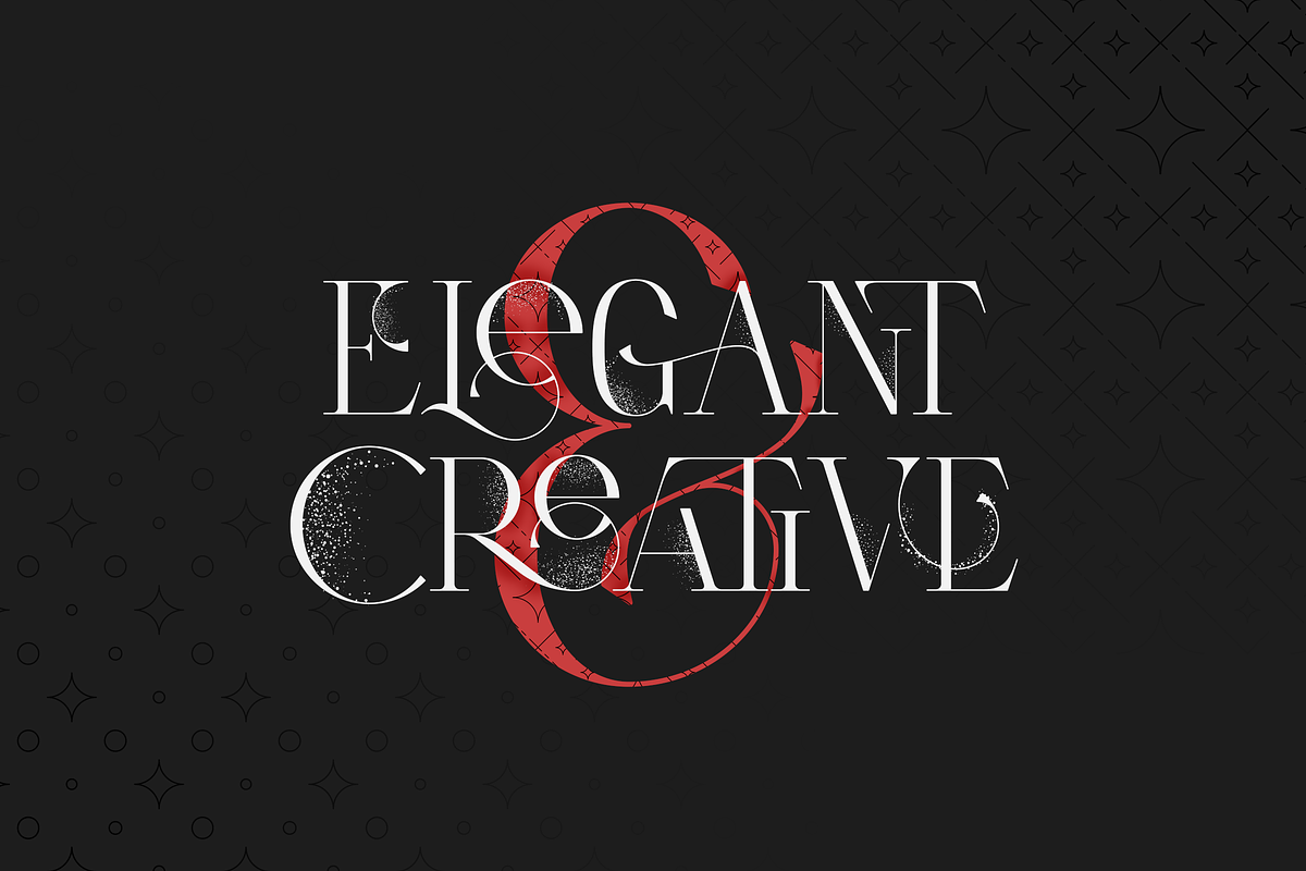 Type Monster - Elegant Font + Extras, a Serif Font by VP Fonts (Photo 4 of 15)