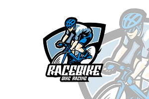 Illustration Race Bike Logo Design., a Branding & Logo Template by VectorCraft