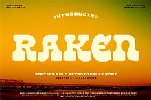 Raken - Vintage Bold Logo Font