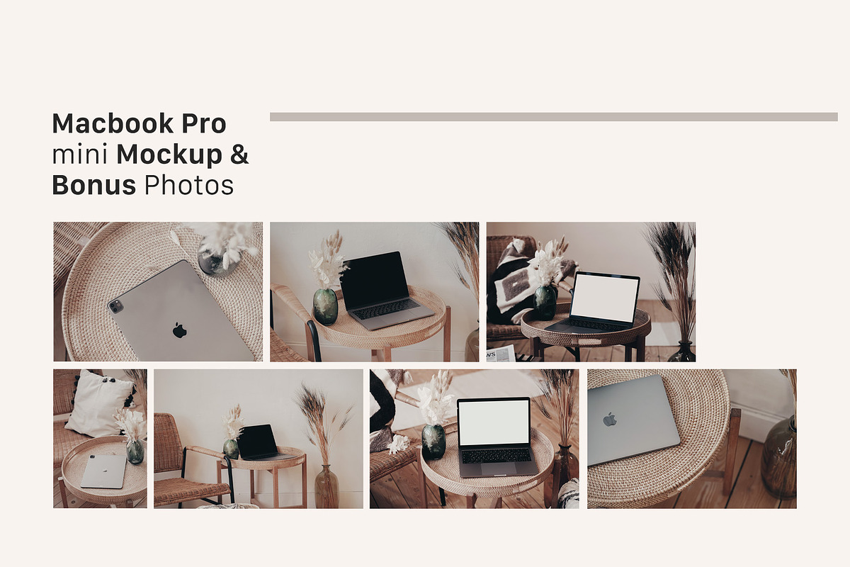 Macbook Pro Mockup & Bonus Photo, an iPad Mockup by Artcoast Studio (Photo 2 of 5)