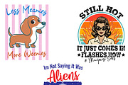 Funny Retro Typography Design Bundle, an Object Graphic by vintage (Thumbnail 2 of 3)