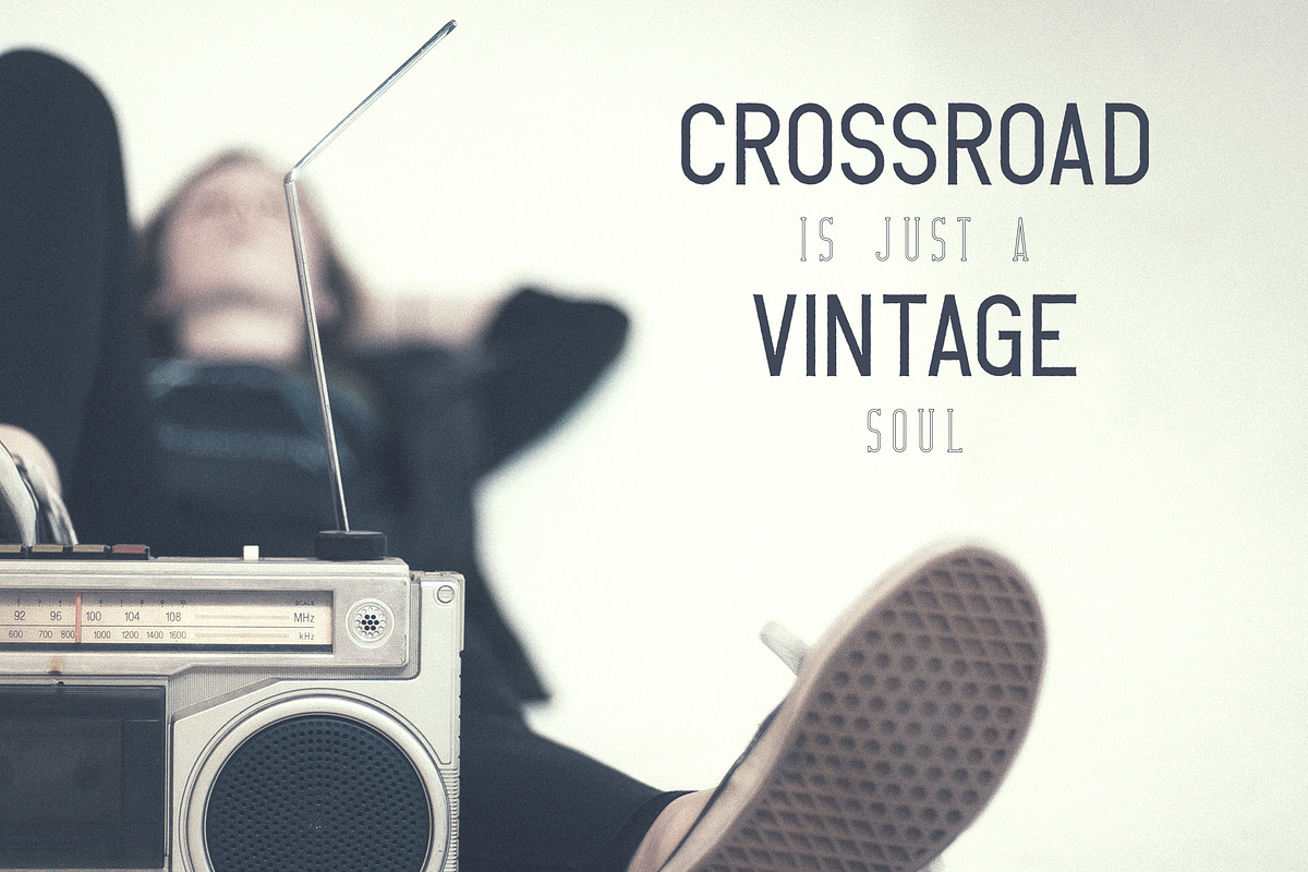 Crossroad -Vintage typeface|16 fonts preview 4