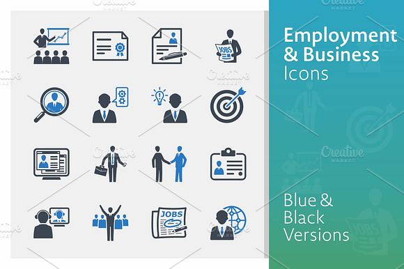 Employment Business Icons