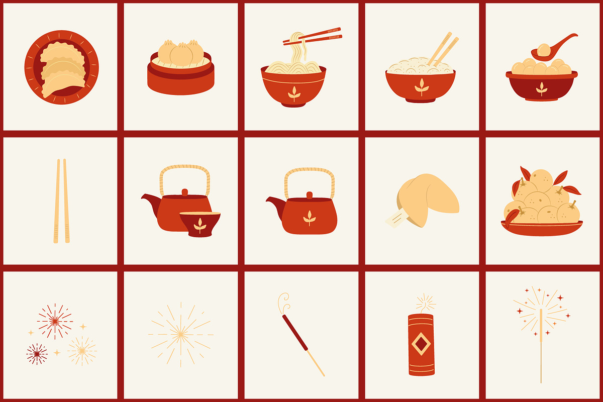 Lunar New Year collection, an Object Graphic by NatalieArtShop (Photo 6 of 12)