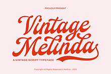 Vintage Melinda - Romantic Font