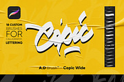 Procreate Lettering Bruhes, a Brush Add-On by n.A Studio (Thumbnail 9 of 9)