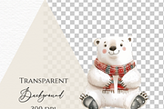 Scandi Santa clipart, Christmas PNG, a Seasonal Illustration by Invite to Clipart (Thumbnail 5 of 5)