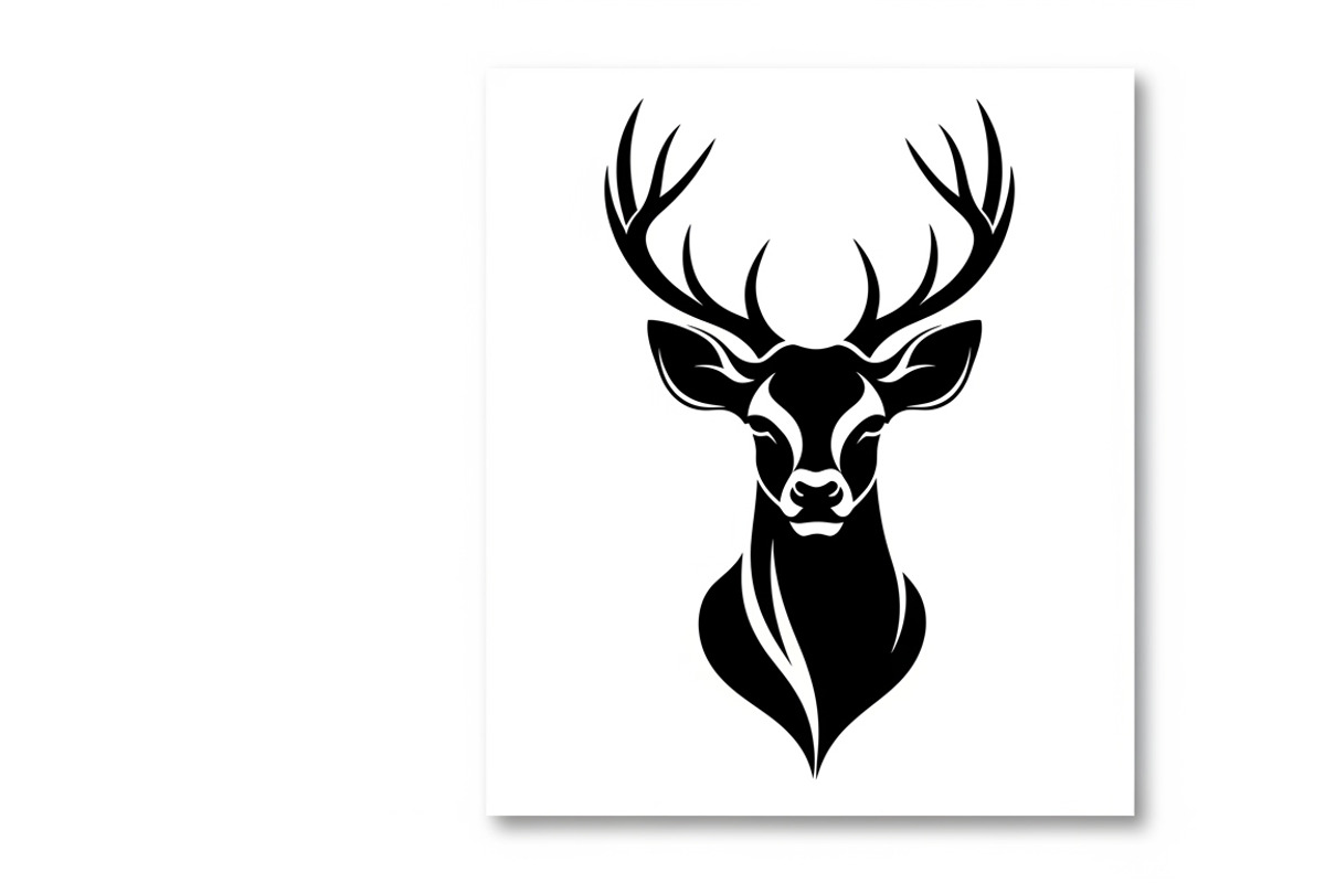 deer head wall mount silhouette, an Illustration by Amazin_art (Photo 28 of 51)