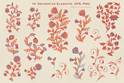 FLORAL ORNAMENTS. Vector Set., a Pattern Graphic by Irina Skaska (Thumbnail 15 of 17)