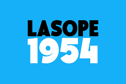 Lasope 1954 - Bold Font