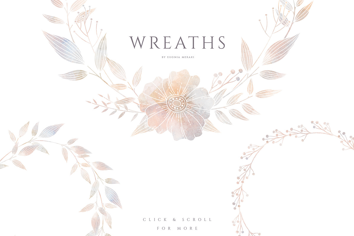 MISTY - Floral Graphics and Monogram, an Illustration by Euonia Meraki (Photo 8 of 16)