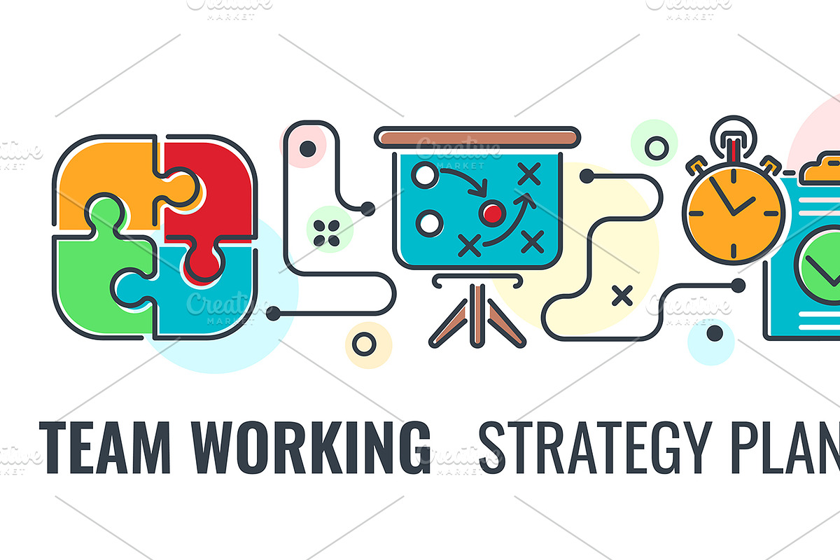 Partnership and Business Teamwork, a Person Illustration by TAlex (Photo 5 of 6)