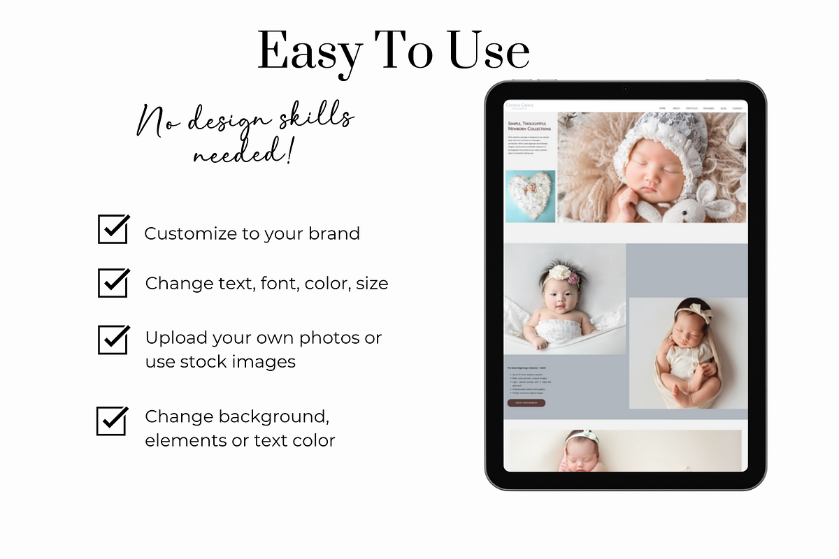 Showit Photography Website Template, a WordPress Template by Sara Martin Designs (Photo 2 of 6)