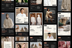 VELNE - Fashion Social Media Kit, a Social Media Template by PaperSlides