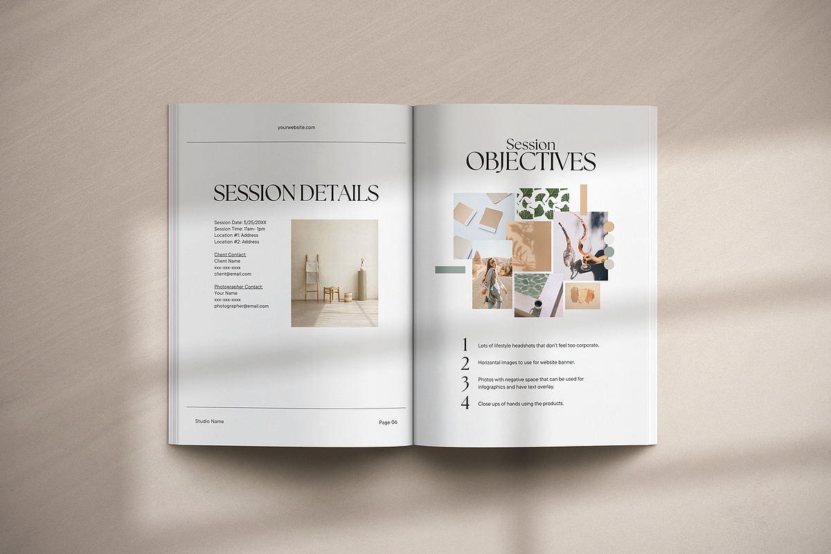 Brand Photoshoot Planning Template, a Marketing Template by Ford & Row (Photo 5 of 8)