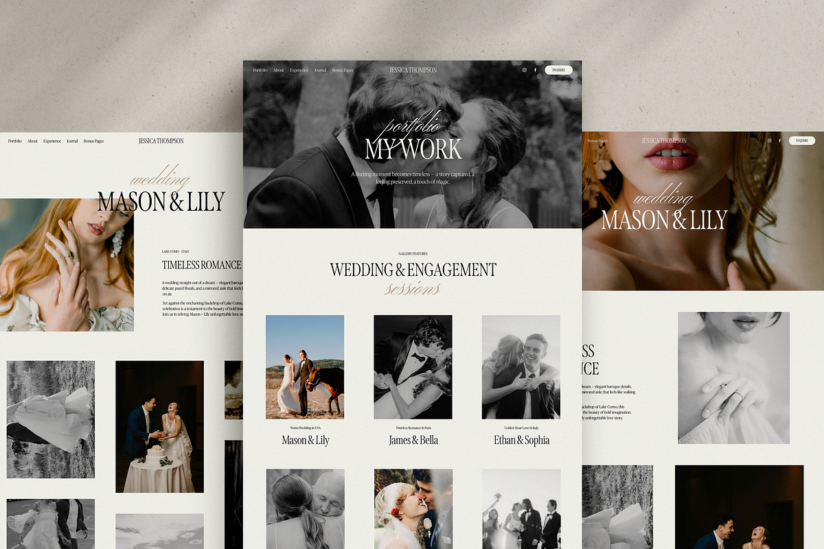 Squarespace Photographer Website, a Squarespace Template by The Soft Voice (Photo 5 of 8)