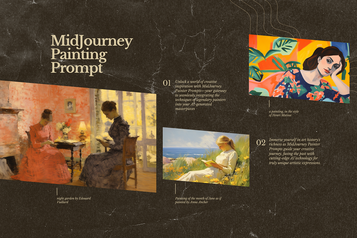 Midjourney Painting Prompt Mastery, a Decorative Illustration by Artimind Studio (Photo 4 of 8)