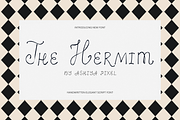 The Hermit Whimsical Elegant Font, a Script Font by Ashiya Pixel (Thumbnail 1 of 11)