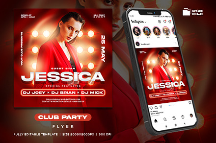 Club Dj Party Flyer Template, a Flyer Template by Rmbimo
