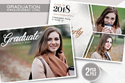 Graduation Card Template, a Card Template by AyumaDesign (Thumbnail 1 of 2)
