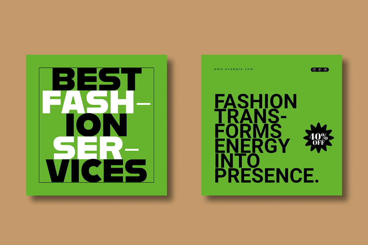 Colorful Fashion Social Media Post, a Social Media Template by MightyDesign (Photo 4 of 8)