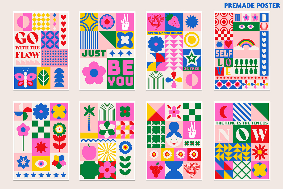 Bright Geometric Pattern & Shapes, an Object Graphic by Essentially Nomadic (Photo 6 of 12)