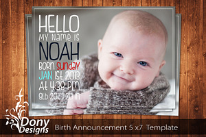 Birthday Invitation Template, an Invitation Template by DonyDesigns