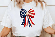 Patriotic Bow American Flag, an Illustration by Designworld (Thumbnail 2 of 5)