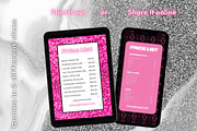 Glam Girl Biz Price Lists Templates, a Marketing Template by Hell Yeah Designs (Thumbnail 3 of 6)