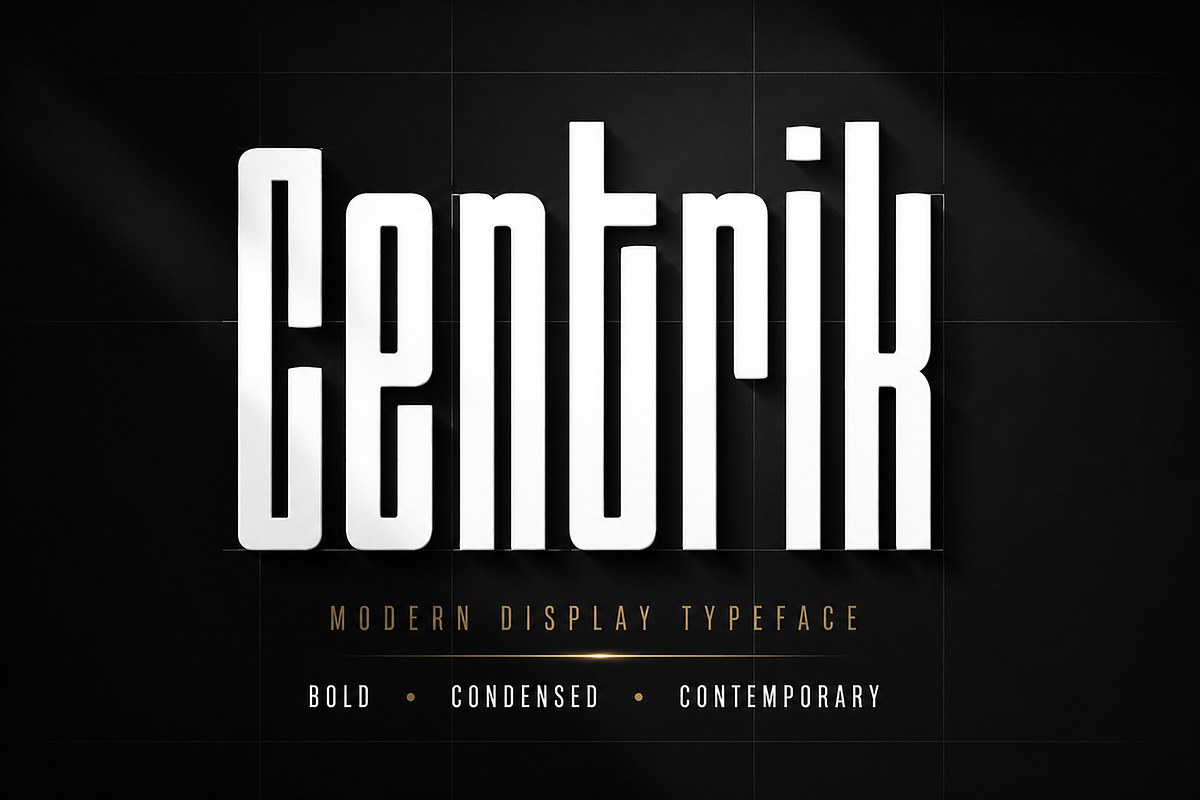 Centrik, a Slab Serif Font by Wow Magic (Photo 1 of 5)