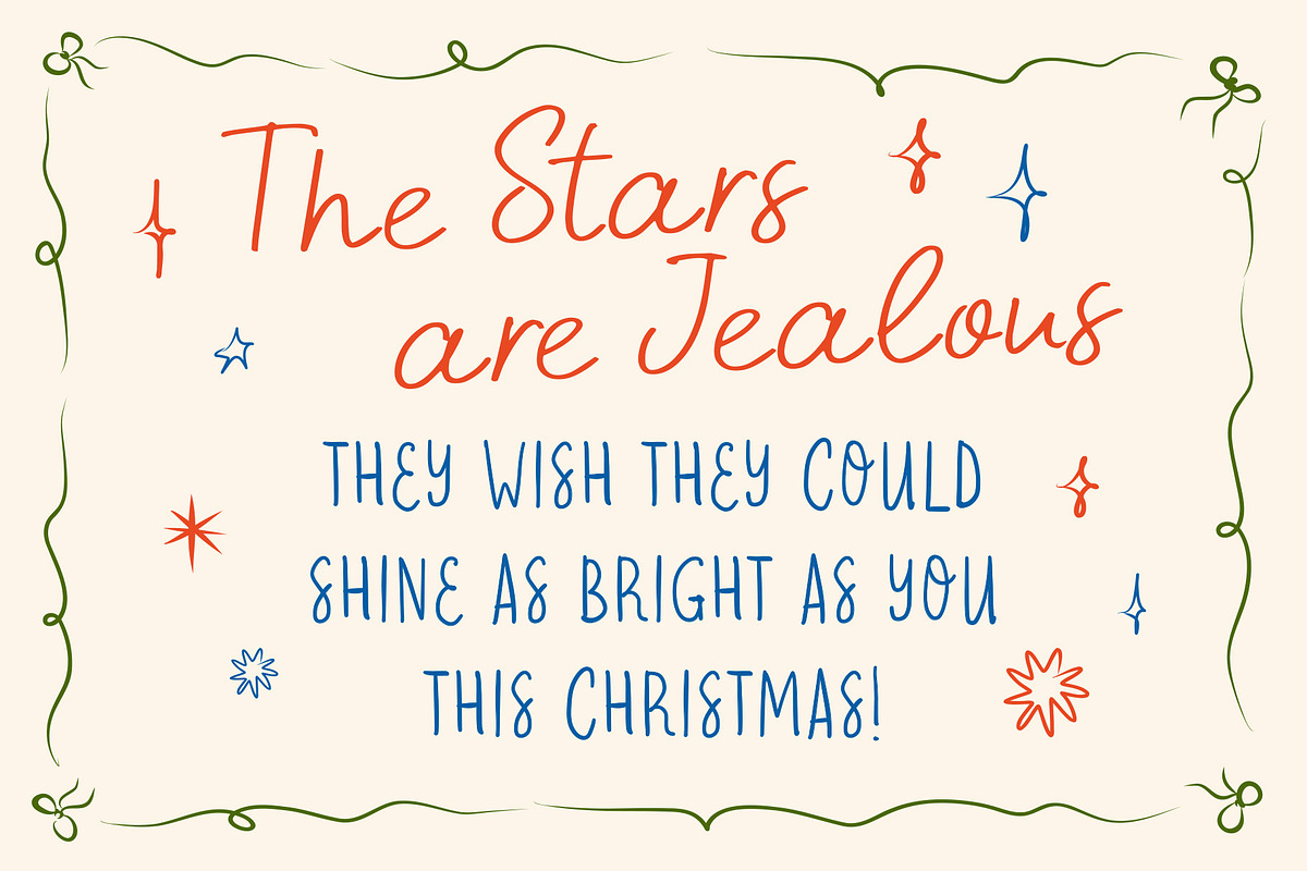 Whimsical Font Duo, Christmas Icons, a Script Font by Ayya Studio (Photo 8 of 13)