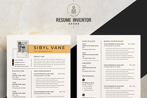 Creative Entrepreneur Resume Set