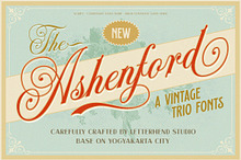 Ashenford – A Vintage Trio Font