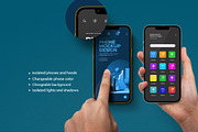 Hand Holding iPhone Pro 14 Mockup, a Mockup by Avelina Studio (Thumbnail 2 of 3)