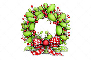 Green Christmas Clipart Png, an Illustration by Craft Nest (Thumbnail 10 of 11)